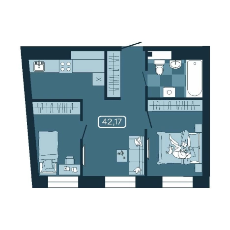 Купить квартиру в новостройках в Приморском крае. Вариант № 5548306, 0, площадь -  квм, цена 8714431 рублей