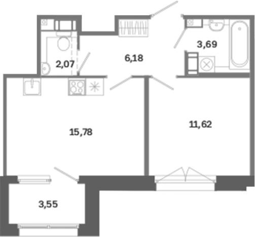 Купить квартиру в новостройках в ЖК Дом на Курской в Санкт-Петербурге. Вариант № 6261105, 0, площадь -  квм, цена 19016956 рублей