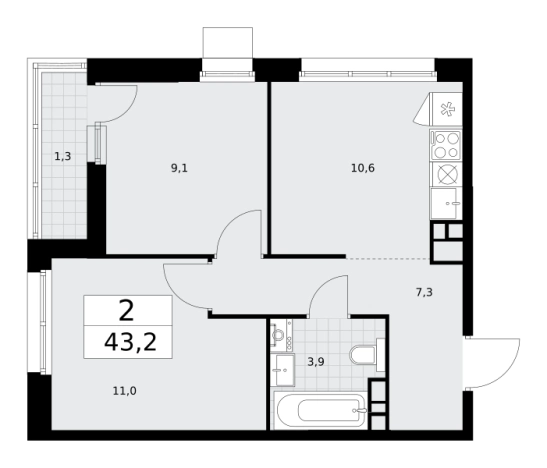 Купить квартиру в ЖК Родные кварталы в Москве. Вариант № 2207073, 0, площадь - квм, цена 13919904 рублей