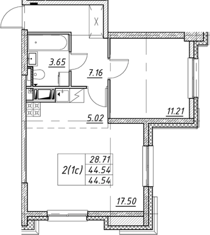 Купить двухкомнатную квартиру в новостройках в ЖК Цивилизация на Неве в Санкт-Петербурге. Вариант № 7850406, 0, площадь -  квм, цена 12455388 рублей