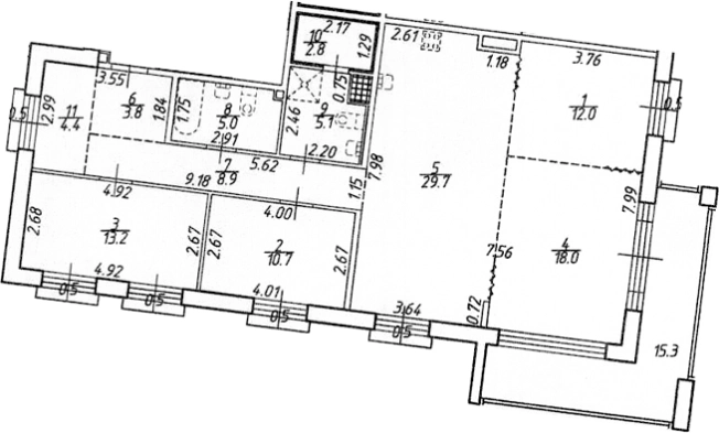 Купить пятикомнатную квартиру в Санкт-Петербурге. Вариант № 74177, 0, площадь -  квм, цена 47684000 рублей
