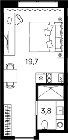 Купить Студию в районе Кировский в Санкт-Петербурге. Вариант № 6228663, 0, площадь -  квм, цена 5285450 рублей