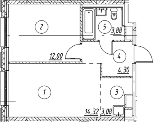 Купить двухкомнатную квартиру в новостройках в ЖК Новые Лаврики в Мурине. Вариант № 7252873, 0, площадь -  квм, цена 6814644 рублей