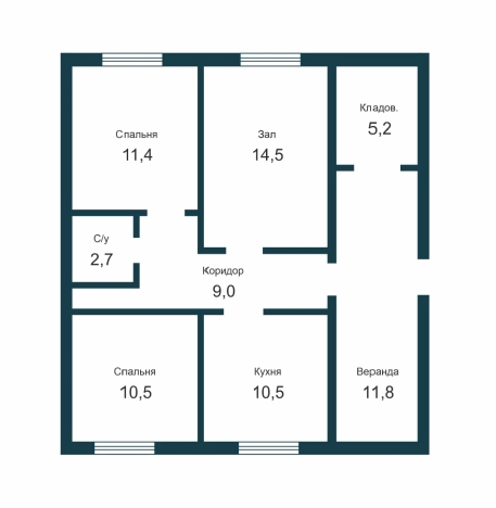 . Вариант № 28689, 39, площадь - 112 квм, цена 7900000 рублей