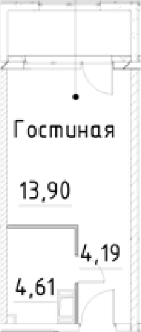 Купить Студию на улице проспект Большевиков в Санкт-Петербурге. Вариант № 7596542, 0, площадь -  квм, цена 5260473 рублей