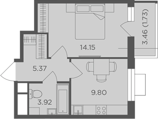 Купить квартиру в ЖК Одинград, квартал «Семейный» в Одинцове. Вариант № 127510, 0, площадь -  квм, цена 8640000 рублей