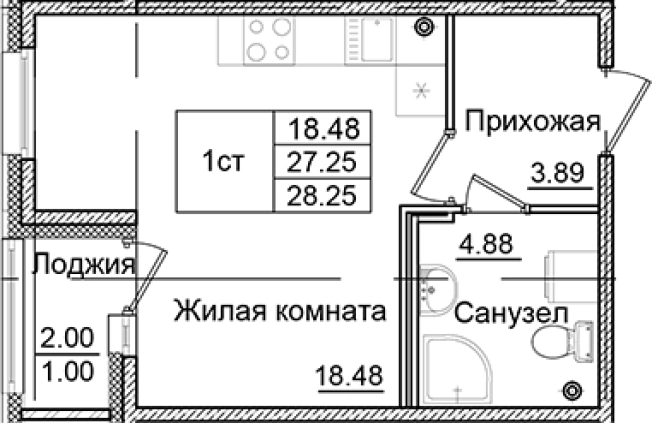 Купить Студию в новостройках в ЖК Квартал Заречье в Санкт-Петербурге. Вариант № 6707119, 0, площадь -  квм, цена 4731875 рублей