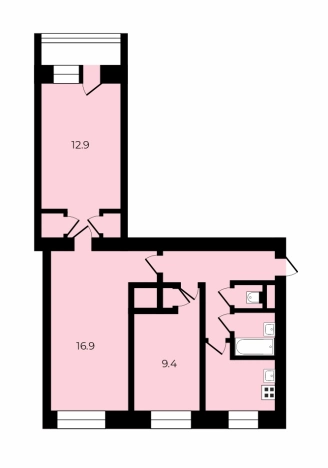 Купить трехкомнатную квартиру у метро Площадь Мужества в Санкт-Петербурге. Вариант № 7742151, 0, площадь -  квм, цена 10500000 рублей