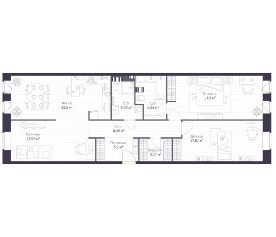 Купить многокомнатную квартиру у метро Проспект Ветеранов в Санкт-Петербурге. Вариант № 6058888, 0, площадь -  квм, цена 25680000 рублей