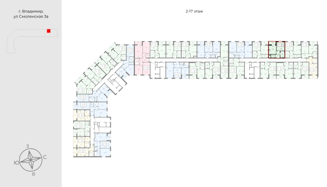 Купить квартиру на вторичке на улице Большая Нижегородская в Владимире. Вариант № 9160751, 1, площадь - квм, цена 4238900 рублей