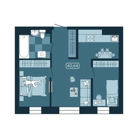 Купить двухкомнатную квартиру в новостройках в ЖК Соболь в Владивостоке. Вариант № 5460375, 0, площадь -  квм, цена 7160768 рублей