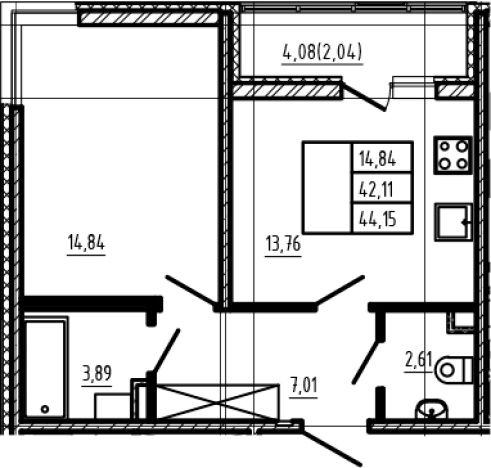 Купить однокомнатную квартиру на улице Златоглавая в Сертолове. Вариант № 6961195, 0, площадь -  квм, цена 9050750 рублей