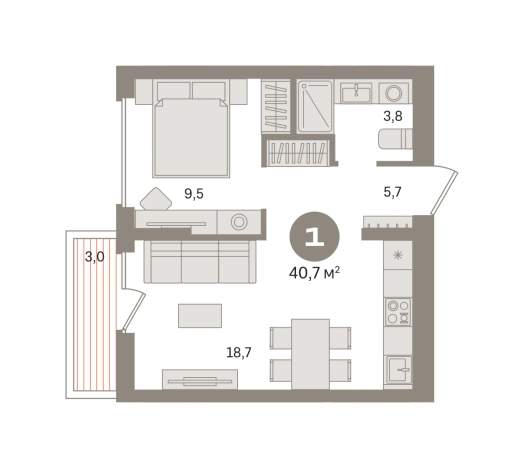 Купить однокомнатную квартиру в новостройках у метро Домодедовская в Московской области. Вариант № 8555532, 0, площадь - квм, цена 8610000 рублей