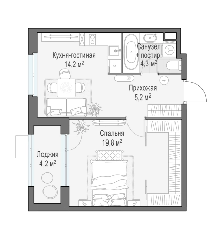 Купить квартиру в ЖК Новое Медведково в Мытищах. Вариант № 103615, 0, площадь -  квм, цена 11380000 рублей