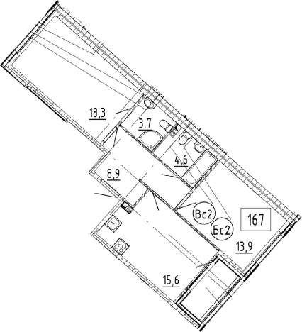Купить двухкомнатную квартиру у метро Шушары в Санкт-Петербурге. Вариант № 9328740, 0, площадь -  квм, цена 15925203 рублей