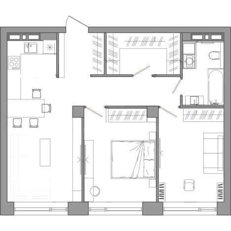 . Вариант № 4830131, 0, площадь - 69.9 квм, цена 18789300 рублей
