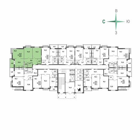 Купить трехкомнатную квартиру в Микрорайоне Лимончики, Ковров в Коврове. Вариант № 2731727, 5, площадь -  квм, цена 7752000 рублей