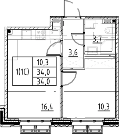 Купить двухкомнатную квартиру в новостройках в ЖК Пулково Lake в Санкт-Петербурге. Вариант № 7597449, 0, площадь -  квм, цена 7739420 рублей