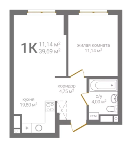Купить квартиру в новостройках в ЖК Тимирязевский, 2 очередь в Нижнем Новгороде. Вариант № 98692, 0, площадь -  квм, цена 10636920 рублей