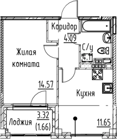 Купить однокомнатную квартиру в ЖК Кронфорт в Санкт-Петербурге. Вариант № 6830696, 0, площадь -  квм, цена 10093840 рублей