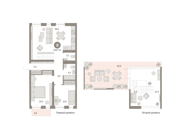 Купить двухкомнатную квартиру у метро Домодедовская в Видном. Вариант № 8496932, 0, площадь -  квм, цена 17600000 рублей