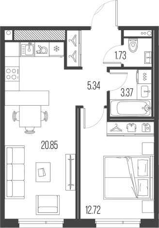 Купить двухкомнатную квартиру в ЖК Legenda Васильевского в Санкт-Петербурге. Вариант № 4837836, 0, площадь -  квм, цена 19515354 рублей