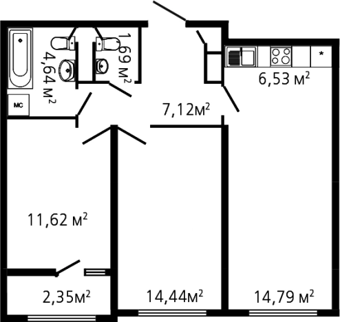 Купить трехкомнатную квартиру в Микрорайоне Новые Химки, Химки в Химках. Вариант № 142866, 0, площадь -  квм, цена 12774401 рублей