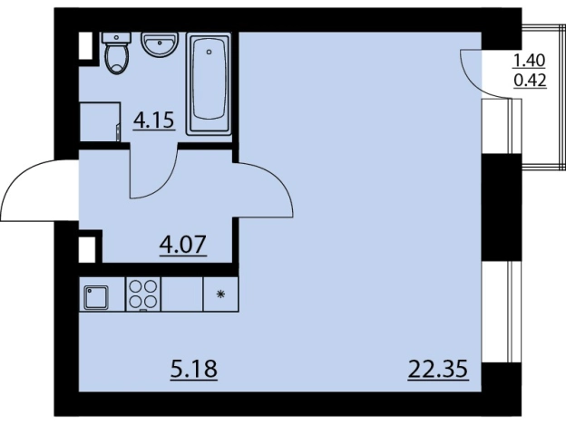 Купить квартиру в ЖК Финский Квартал в Воронежской области. Вариант № 82961, 0, площадь -  квм, цена 5629962 рублей