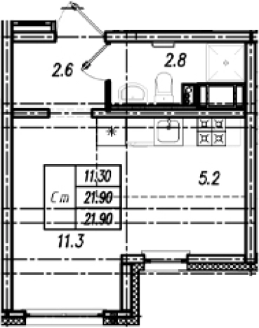 Купить квартиру в новостройках на улице Муринская дорога в Санкт-Петербурге. Вариант № 9635210, 0, площадь -  квм, цена 3906872 рублей