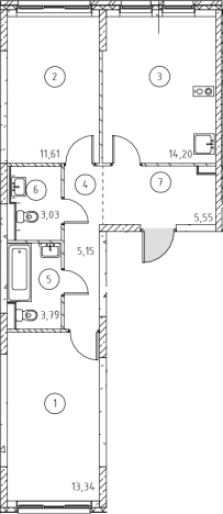Купить двухкомнатную квартиру в новостройках в ЖК Новое Колпино в Санкт-Петербурге. Вариант № 9152080, 0, площадь -  квм, цена 10690455 рублей