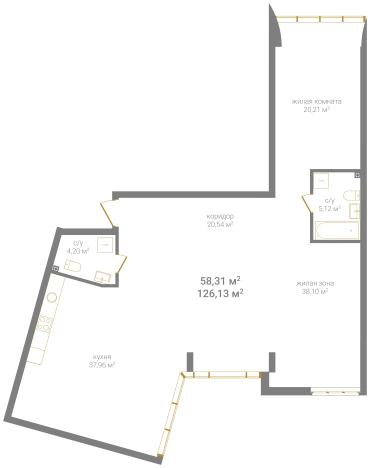 Купить квартиру в новостройках в ЖК КМ Дом на Барминской в Нижнем Новгороде. Вариант № 94297, 0, площадь -  квм, цена 37869000 рублей