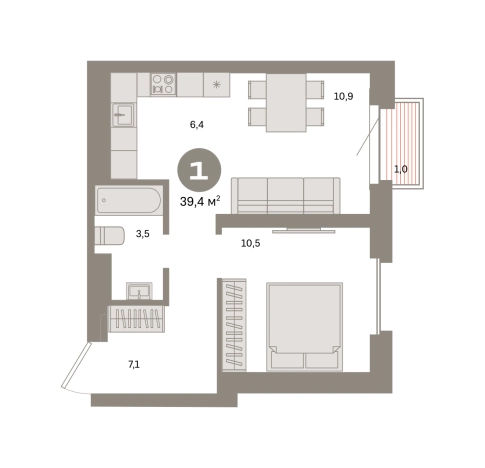Купить квартиру в районе Метрогородок в Москве. Вариант № 8484328, 0, площадь -  квм, цена 22280000 рублей