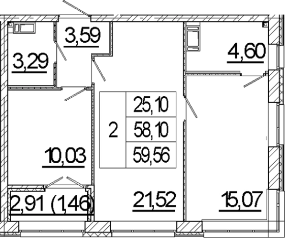 Купить трехкомнатную квартиру в ЖК NEWПИТЕР в Ленинградской области. Вариант № 5258984, 0, площадь -  квм, цена 10774000 рублей