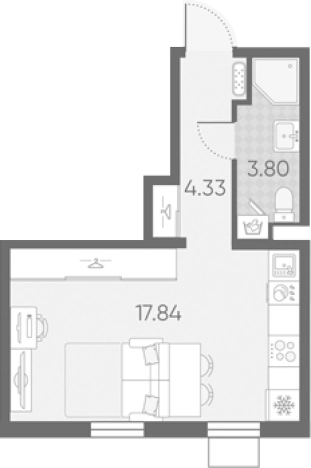 Купить квартиру в ЖК Морская миля в Санкт-Петербурге. Вариант № 6890394, 0, площадь - квм, цена 7992631 рублей