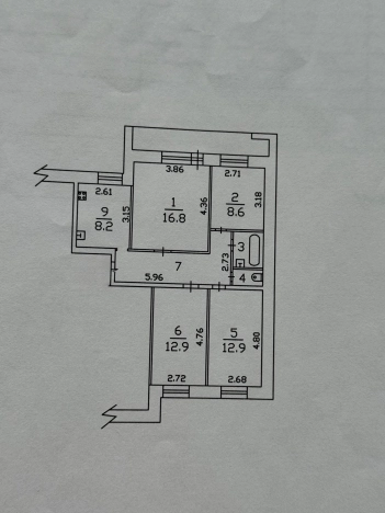 Купить четырехкомнатную квартиру в Вологде. Вариант № 53776, 1, площадь -  квм, цена 6950000 рублей