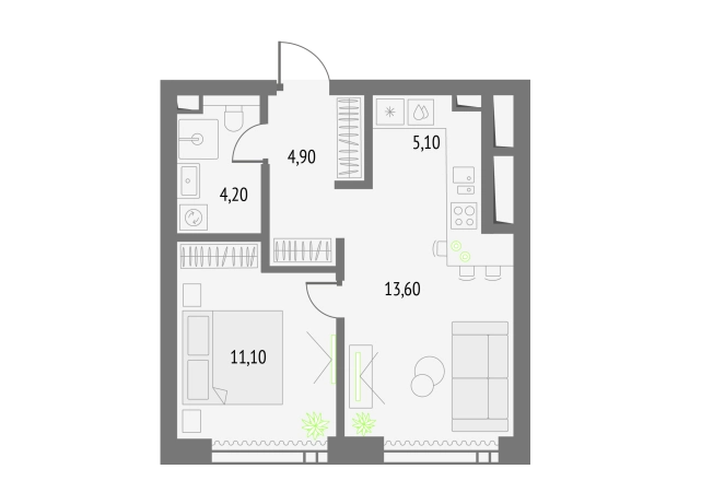 Купить однокомнатную квартиру в новостройках в районе Бутырский в Москве. Вариант № 151076, 0, площадь -  квм, цена 24978919 рублей