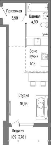 Купить Студию в ЖК Riga Hills (Рига Хиллс) в Московской области. Вариант № 138657, 0, площадь - квм, цена 6626400 рублей