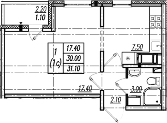 Купить однокомнатную квартиру на вторичке в районе Невский в Санкт-Петербурге. Вариант № 8093198, 0, площадь -  квм, цена 5551318 рублей