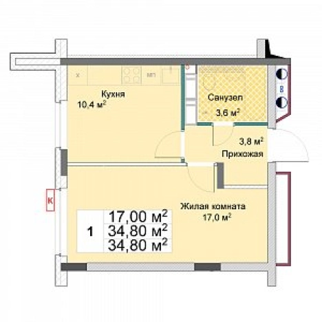 Купить однокомнатную квартиру у метро Чкаловская в Нижнем Новгороде. Вариант № 126230, 0, площадь -  квм, цена 6486501 рублей