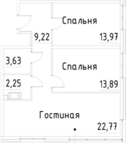 Купить трехкомнатную квартиру в ЖК Про.Молодость в Санкт-Петербурге. Вариант № 9327553, 0, площадь -  квм, цена 11702634 рублей