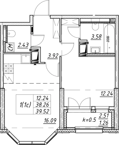 Купить двухкомнатную квартиру в новостройках в ЖК Цивилизация на Неве в Санкт-Петербурге. Вариант № 7849983, 0, площадь -  квм, цена 12826334 рублей