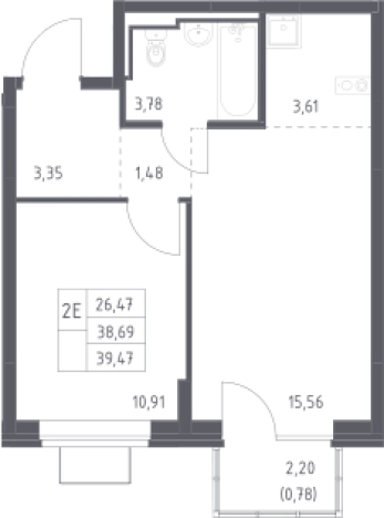Купить квартиру в ЖК Богдановский Лес в Московской области. Вариант № 2640639, 0, площадь -  квм, цена 7640852 рублей