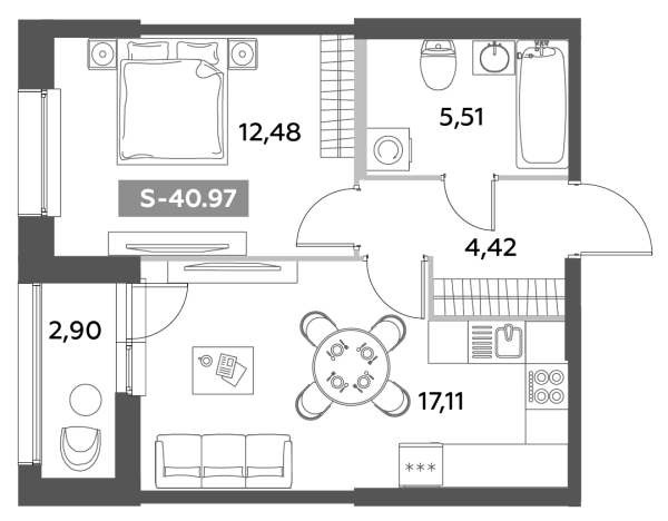 Купить двухкомнатную квартиру в новостройках у метро Звёздная в Санкт-Петербурге. Вариант № 6217249, 0, площадь -  квм, цена 15099714 рублей