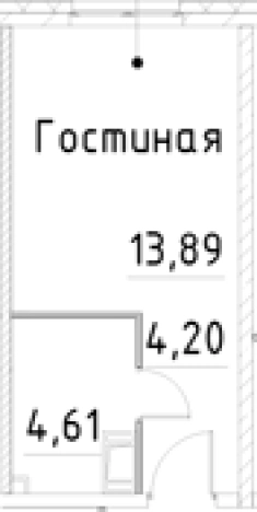 Купить Студию на улице проспект Большевиков в Санкт-Петербурге. Вариант № 7596588, 0, площадь -  квм, цена 4937185 рублей