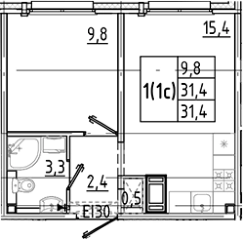 Купить двухкомнатную квартиру на вторичке на улице переулок Олениных в Всеволожске. Вариант № 8085598, 0, площадь - квм, цена 5420519 рублей