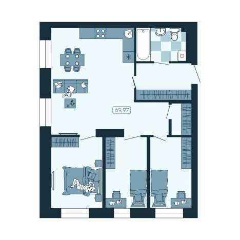 Купить четырехкомнатную квартиру в Приморском крае. Вариант № 5460185, 0, площадь -  квм, цена 11803939 рублей