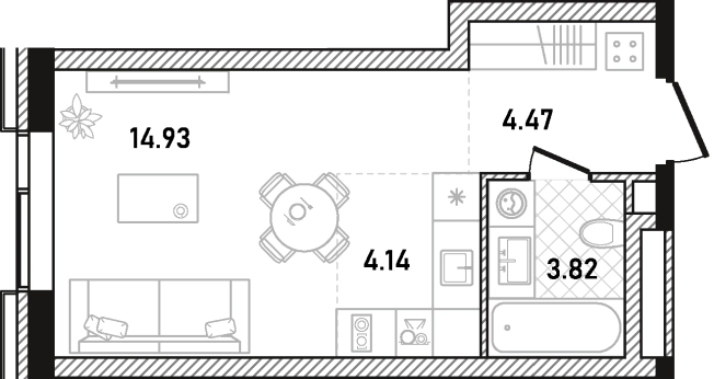 Купить квартиру у метро Белорусская в Москве. Вариант № 122518, 0, площадь - квм, цена 21701952 рублей