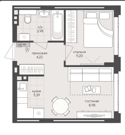 Купить квартиру в ЖК Скандиа ( Новый кедровый ) в Новосибирске. Вариант № 5322001, 12, площадь -  квм, цена 6650000 рублей