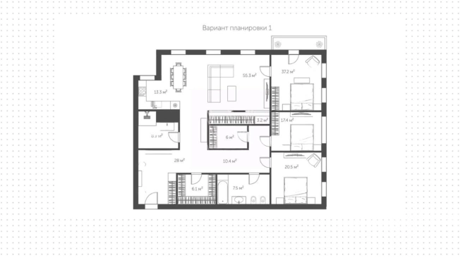 Купить квартиру в Москве. Вариант № 9108814, 6, площадь -  квм, цена 270000000 рублей