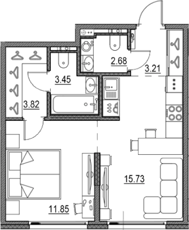 Купить квартиру в новостройках в ЖК Новая земля в Санкт-Петербурге. Вариант № 9149719, 0, площадь -  квм, цена 13262075 рублей